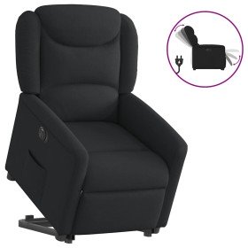 Sillón eléctrico reclinable elevable de tela negro en Sillones | Comprar online en Foru.es