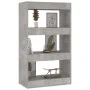 Estantería/divisor madera ingeniería gris hormigón 60x30x103 cm de vidaXL, Librerías y estanterías - Ref: Foro24-811659, Prec...