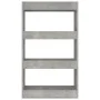 Estantería/divisor madera ingeniería gris hormigón 60x30x103 cm de vidaXL, Librerías y estanterías - Ref: Foro24-811659, Prec...