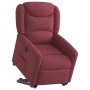 Sillón eléctrico reclinable elevable de tela rojo tinto en Sillones | Comprar online en Foru.es