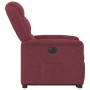 Sillón eléctrico reclinable elevable de tela rojo tinto en Sillones | Comprar online en Foru.es