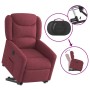Sillón eléctrico reclinable elevable de tela rojo tinto en Sillones | Comprar online en Foru.es