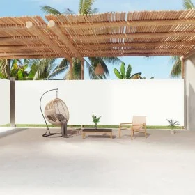 Toldo lateral retráctil crema 220x1200 cm de vidaXL, Sombrillas - Ref: Foro24-318085, Precio: 162,48 €, Descuento: %