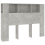 Mueble cabecero gris hormigón 140x18,5x104,5 cm de vidaXL, Cabeceros y pies de cama - Ref: Foro24-811929, Precio: 59,08 €, De...