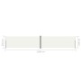 Toldo lateral retráctil crema 220x1200 cm de vidaXL, Sombrillas - Ref: Foro24-318085, Precio: 165,01 €, Descuento: %