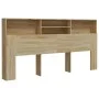 Mueble cabecero color roble Sonoma 200x19x103,5 cm de vidaXL, Cabeceros y pies de cama - Ref: Foro24-811892, Precio: 80,44 €,...