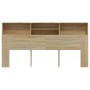 Mueble cabecero color roble Sonoma 200x19x103,5 cm de vidaXL, Cabeceros y pies de cama - Ref: Foro24-811892, Precio: 81,58 €,...