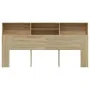 Mueble cabecero color roble Sonoma 200x19x103,5 cm de vidaXL, Cabeceros y pies de cama - Ref: Foro24-811892, Precio: 80,44 €,...