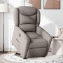 Sillón eléctrico reclinable elevable de tela gris taupe en Sillones | Comprar online en Foru.es