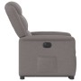 Sillón eléctrico reclinable elevable de tela gris taupe en Sillones | Comprar online en Foru.es