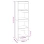 Estantería de libros/divisor de espacios negro 40x30x135 cm de vidaXL, Librerías y estanterías - Ref: Foro24-811620, Precio: ...