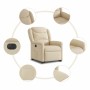 Sillón eléctrico reclinable elevable de tela color crema en Sillones | Comprar online en Foru.es