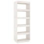 Estantería/divisor de espacios madera pino blanco 60x35x167 cm de vidaXL, Librerías y estanterías - Ref: Foro24-810875, Preci...