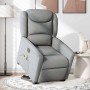 Sillón de masaje eléctrico reclinable elevable tela gris claro en Sillones | Comprar online en Foru.es