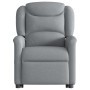 Sillón de masaje eléctrico reclinable elevable tela gris claro en Sillones | Comprar online en Foru.es