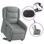 Sillón de masaje eléctrico reclinable elevable tela gris claro en Sillones | Comprar online en Foru.es