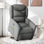 Sillón de masaje eléctrico reclinable elevable tela gris oscuro en Sillones | Comprar online en Foru.es