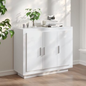 Aparador de madera contrachapada blanco 92x35x75 cm de vidaXL, Aparadores - Ref: Foro24-811835, Precio: 94,03 €, Descuento: %