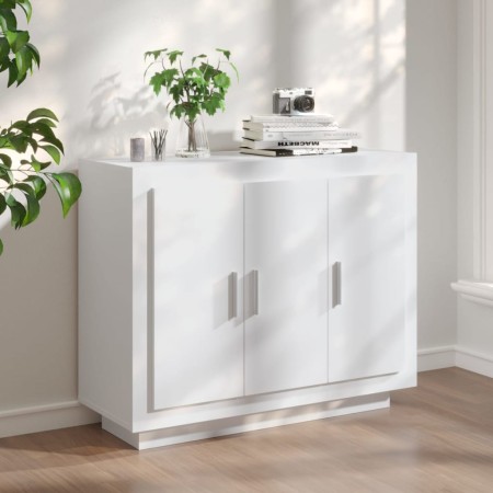 Aparador de madera contrachapada blanco 92x35x75 cm de vidaXL, Aparadores - Ref: Foro24-811835, Precio: 94,03 €, Descuento: %