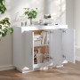 Aparador de madera contrachapada blanco 92x35x75 cm de vidaXL, Aparadores - Ref: Foro24-811835, Precio: 94,03 €, Descuento: %