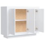 Aparador de madera contrachapada blanco 92x35x75 cm de vidaXL, Aparadores - Ref: Foro24-811835, Precio: 94,03 €, Descuento: %