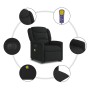 Sillón de masaje eléctrico reclinable elevable tela negro en Sillones | Comprar online en Foru.es