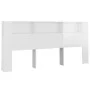 Glossy white headboard furniture 220x18.5x104.5 cm by vidaXL, Headboards and footboards - Ref: Foro24-811967, Price: 87,20 €,...