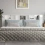 Glossy white headboard furniture 220x18.5x104.5 cm by vidaXL, Headboards and footboards - Ref: Foro24-811967, Price: 87,20 €,...