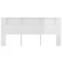 Glossy white headboard furniture 220x18.5x104.5 cm by vidaXL, Headboards and footboards - Ref: Foro24-811967, Price: 87,20 €,...
