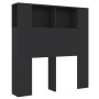 Mueble cabecero negro 100x18,5x104,5 cm de vidaXL, Cabeceros y pies de cama - Ref: Foro24-811908, Precio: 51,11 €, Descuento: %