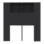 Mueble cabecero negro 100x18,5x104,5 cm de vidaXL, Cabeceros y pies de cama - Ref: Foro24-811908, Precio: 51,11 €, Descuento: %