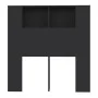 Mueble cabecero negro 100x18,5x104,5 cm de vidaXL, Cabeceros y pies de cama - Ref: Foro24-811908, Precio: 43,96 €, Descuento: %