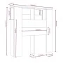 Mueble cabecero negro 100x18,5x104,5 cm de vidaXL, Cabeceros y pies de cama - Ref: Foro24-811908, Precio: 43,96 €, Descuento: %