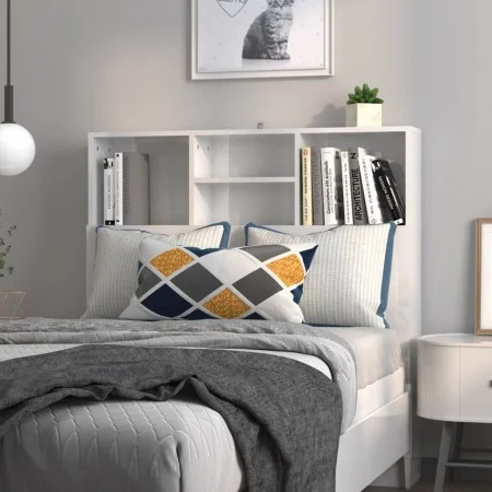 Glänzend weißes Kopfteilmöbel 100x19x103,5 cm von vidaXL, Kopf- und Fußteile - Ref: Foro24-811850, Preis: 64,99 €, Rabatt: %