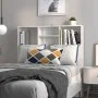 Glänzend weißes Kopfteilmöbel 100x19x103,5 cm von vidaXL, Kopf- und Fußteile - Ref: Foro24-811850, Preis: 64,99 €, Rabatt: %