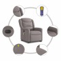 Sillón de masaje eléctrico reclinable elevable tela taupé en Sillones | Comprar online en Foru.es