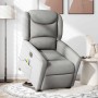 Sillón de masaje eléctrico reclinable elevable tela gris nube en Sillones | Comprar online en Foru.es