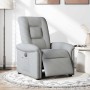 Sillón reclinable eléctrico tela gris claro en Sillones | Comprar online en Foru.es