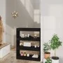Estantería/divisor madera contrachapada negro 80x30x103 cm de vidaXL, Librerías y estanterías - Ref: Foro24-811701, Precio: 6...