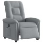 Sillón reclinable eléctrico tela gris claro en Sillones | Comprar online en Foru.es
