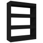 Estantería/divisor madera contrachapada negro 80x30x103 cm de vidaXL, Librerías y estanterías - Ref: Foro24-811701, Precio: 6...