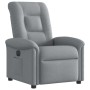Sillón reclinable eléctrico tela gris claro en Sillones | Comprar online en Foru.es