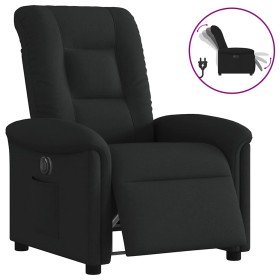 Sillón reclinable eléctrico de tela negro en Sillones | Comprar online en Foru.es