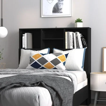 Black headboard furniture 100x19x103.5 cm by vidaXL, Headboards and footboards - Ref: Foro24-811845, Price: 48,92 €, Discount: %