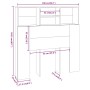 Mueble cabecero negro 100x19x103,5 cm de vidaXL, Cabeceros y pies de cama - Ref: Foro24-811845, Precio: 49,40 €, Descuento: %