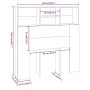 Schwarzes Kopfteilmöbel 100x19x103,5 cm von vidaXL, Kopf- und Fußteile - Ref: Foro24-811845, Preis: 48,92 €, Rabatt: %