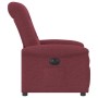 Sillón reclinable eléctrico tela rojo tinto en Sillones | Comprar online en Foru.es