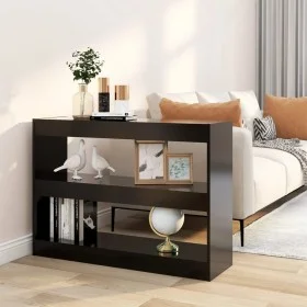 Estantería/divisor de espacios negro 100x30x72 cm de vidaXL, Librerías y estanterías - Ref: Foro24-811737, Precio: 72,41 €, D...