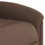Sillón reclinable eléctrico de tela marrón en Sillones | Comprar online en Foru.es
