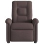 Sillón reclinable eléctrico tela marrón oscuro en Sillones | Comprar online en Foru.es